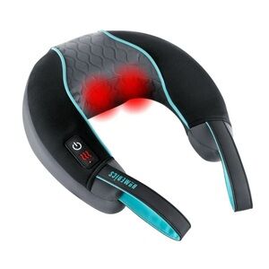 Homedics Black and Teal Heated Neck Massager